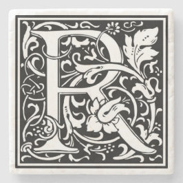 Alphabet Letter R Vintag Stone Untersetzer