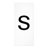 Alphabet Letter S Learning Bildung Card Werbekarte (Vorne)