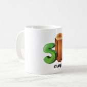 Alphabet Letter S'Espresso Kunst, Dichtung und Mus Kaffeetasse (Vorderseite Links)