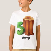 Alphabet Letter S'Espresso Kunst, Dichtung und Mus T-Shirt (Vorderseite)