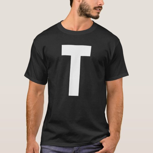 Alphabet Letter T Shirt (Vorderseite)