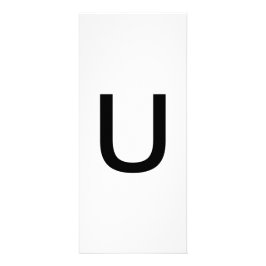 Alphabet Letter U Learning Bildung Card Werbekarte