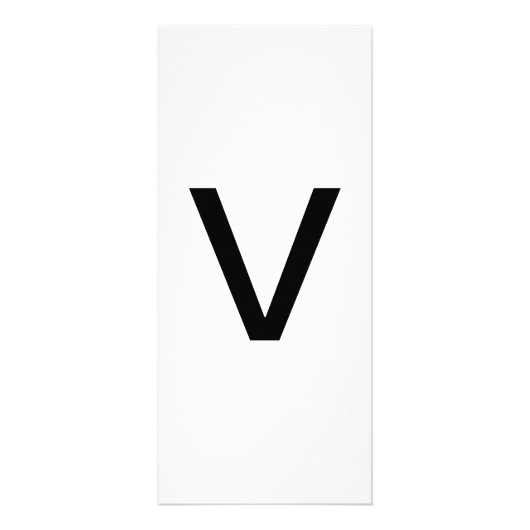 Alphabet Letter V Learning Bildung Card Werbekarte (Vorne)