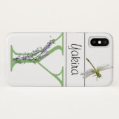 Alphabet Letter Y Lavender Eucalyptus Dragonfly Case-Mate iPhone Hülle (Rückseite (Horizontal))
