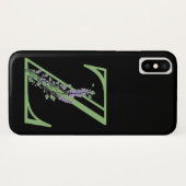 Alphabet Letter Z Lavender Eucalyptus Case-Mate iPhone Hülle (Rückseite (Horizontal))