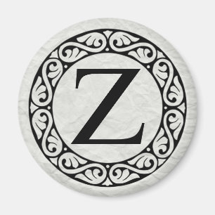 Alphabet Letter Zeta Magnet
