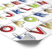 Alphabet Letters (4) Poster (Ecke)