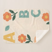 Alphabet letters baby AI art Sherpadecke (Vorderseite (Horizontal))