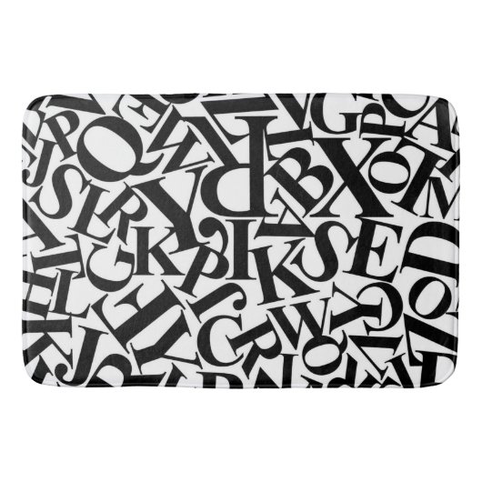 Alphabet Letters Badematte (Vorderseite)