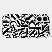 Alphabet Letters Case-Mate iPhone Hülle (Rückseite (Horizontal))