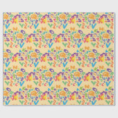 Alphabet Letters Design Wrapping Paper Geschenkpapier (Flach)