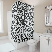 Alphabet Letters Duschvorhang (Beispiel)