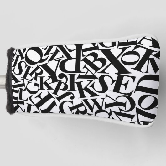 Alphabet Letters Golf Headcover (Vorderseite)
