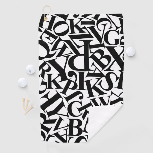 Alphabet Letters Golfhandtuch (Insitu)