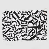 Alphabet Letters Golfhandtuch (Horizontal)
