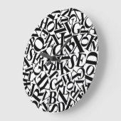 Alphabet Letters Große Wanduhr (Winkel)