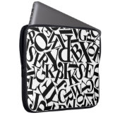 Alphabet Letters Laptopschutzhülle (Vorne Rechts)