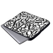 Alphabet Letters Laptopschutzhülle (Vorne Knopf)