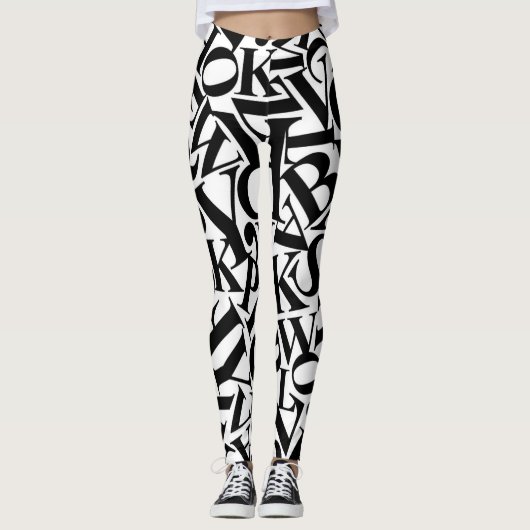 Alphabet Letters Leggings (Vorderseite)