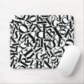 Alphabet Letters Mousepad (Mit Mouse)