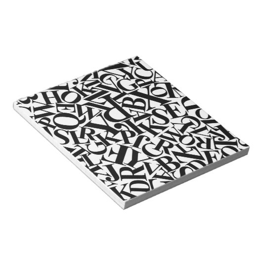 Alphabet Letters Notizblock (angewinkelt)