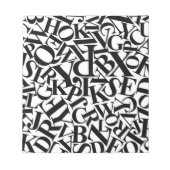 Alphabet Letters Notizblock (Vorderseite)