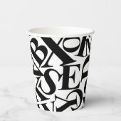 Alphabet Letters Pappbecher (Rückseite)