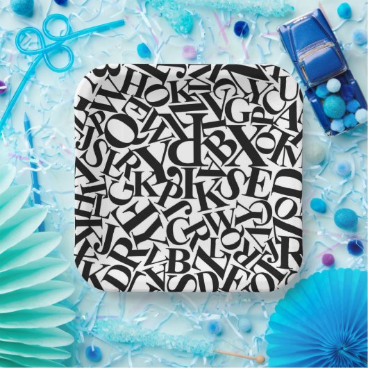 Alphabet Letters Pappteller (Party)