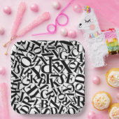 Alphabet Letters Pappteller (Party)