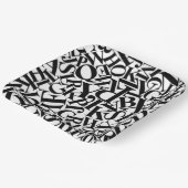 Alphabet Letters Pappteller (Gewinkelt)