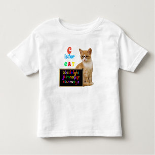Alphabet Letters Rechtschreibweise C ist für Katze Kleinkind T-shirt