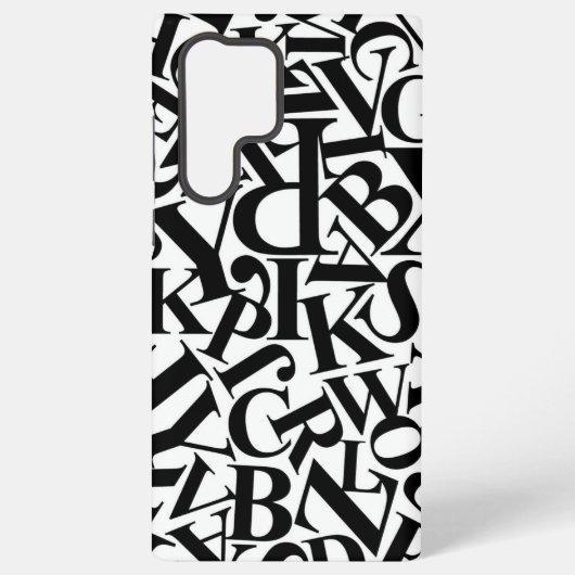 Alphabet Letters Samsung Galaxy Hülle (Rückseite)
