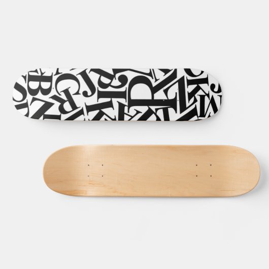 Alphabet Letters Skateboard (Horizontal)