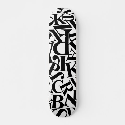 Alphabet Letters Skateboard (Vorne)