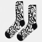 Alphabet Letters Socken (Linkes Detail)