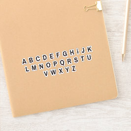 Alphabet Letters Stickers Aufkleber