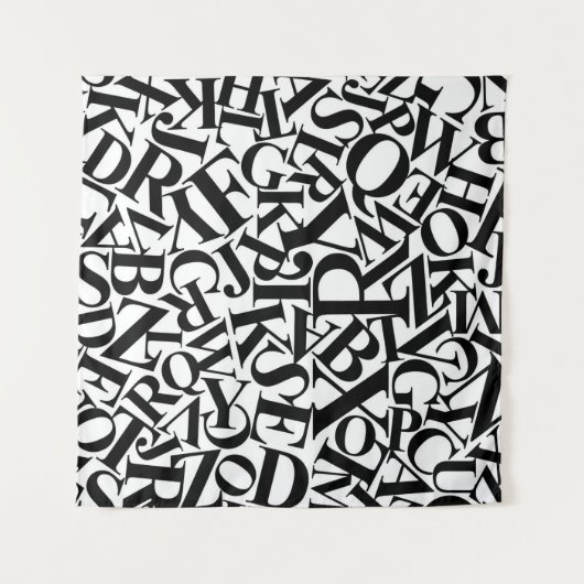 Alphabet Letters Wandteppich (Vorderseite (Horizontal))