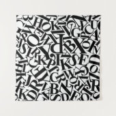 Alphabet Letters Wandteppich (Vorderseite)