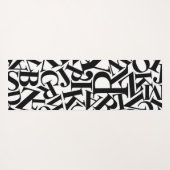 Alphabet Letters Yogamatte (Rückseite (Horizontal))