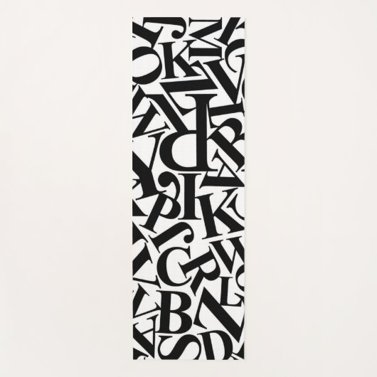 Alphabet Letters Yogamatte (Vorderseite)
