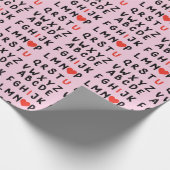 Alphabet-Liebe Geschenkpapier (Ecke)