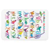 Alphabet-Liste der Dinosaurier Magnet (Horizontal)