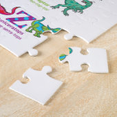 Alphabet-Liste der Dinosaurier Puzzle (Seite)