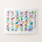 Alphabet-Liste der Dinosaurier Puzzle (Horizontal)