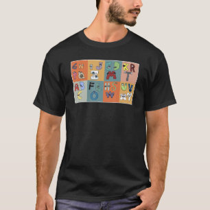 Alphabet Lore abc Kostüm für Jungen Matching 26 La T-Shirt