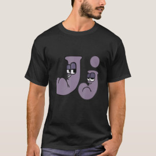 Alphabet Lore, Bösewicht Buchstaben j Design, Alph T-Shirt