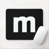 Alphabet M Großbuchstaben und Zahlen Mousepad (Mit Mouse)