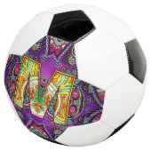 Alphabet M mandala Fußball (Dreiviertel)