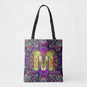 Alphabet M mandala Tasche (Vorderseite)