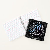 Alphabet M Monogram Handwriting Notizblock (Innenseite)